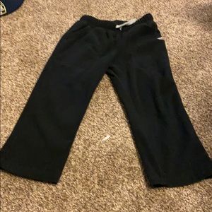 3T black fleece pants
